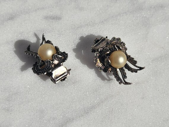 Middle Eastern Antique Silver Orientalist Floret … - image 3