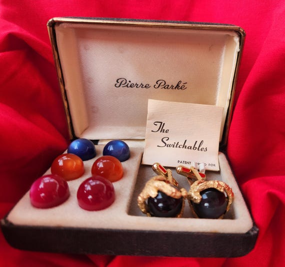 Interchangeable Sphere Midcentury Cufflinks circa… - image 4