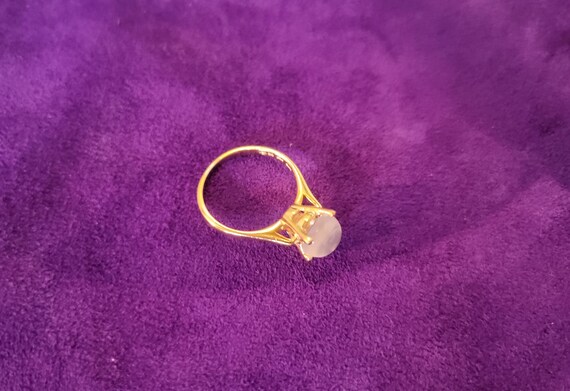 1980s Moonstone Sphere Solitaire Ring - image 4