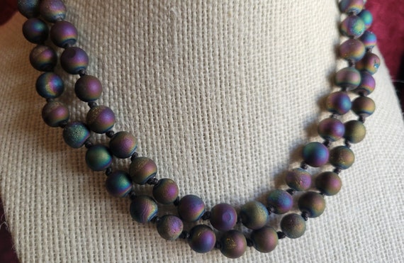 Mystic Iridescent Agate Necklace - image 6