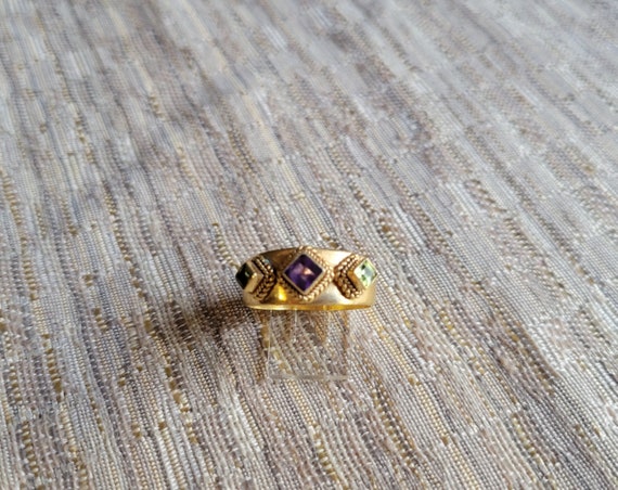 Roman Byzantine Style Trinity Handmade Peridot & … - image 1