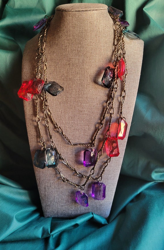 1980s Jeweled Necklace