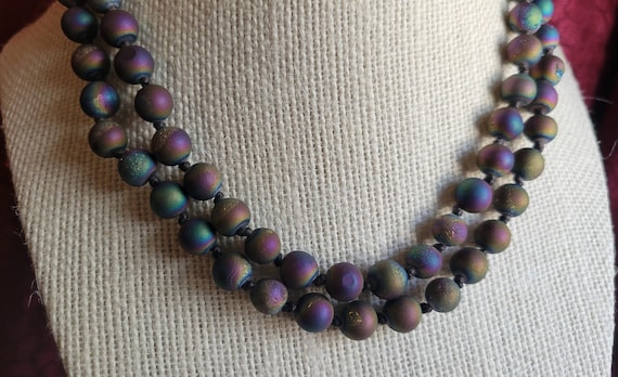 Mystic Iridescent Agate Necklace - image 4