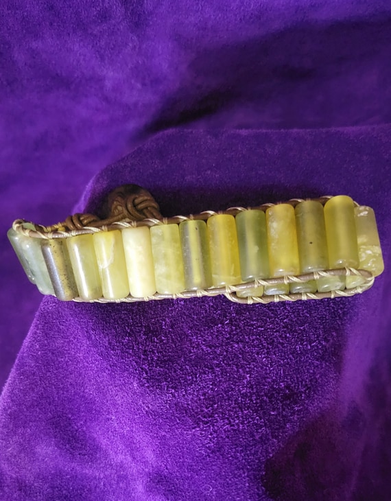 Jade Journey Pathway Bridge Bracelet - image 1