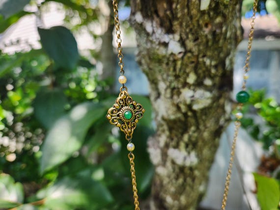 Victorian-Style Statement Orientalist Tassel Neck… - image 8