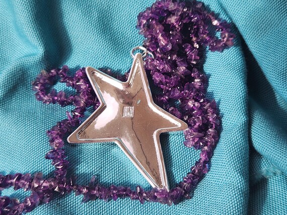 Star Amethyst Infinity Necklace - image 4