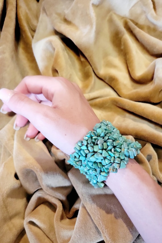 Turquoise Ancient Roman-style Mosaic Bracelet