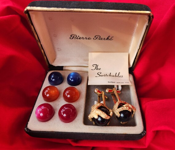 Interchangeable Sphere Midcentury Cufflinks circa… - image 3