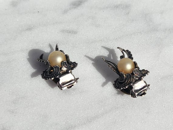 Middle Eastern Antique Silver Orientalist Floret … - image 4