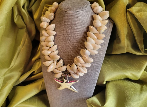 1980s Statement Starfish Shell Necklace - image 9