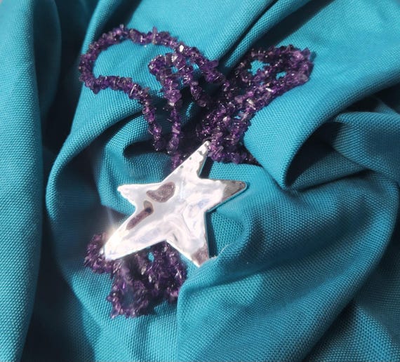 Star Amethyst Infinity Necklace - image 3