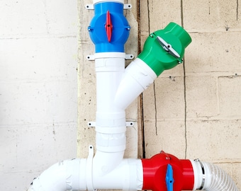 Dust Collection Shut Off, Ball Valve, Blast Gate - PVC to PVC Connection