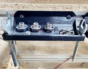 CNC Spindle Wrench and Collet Holder with Tray