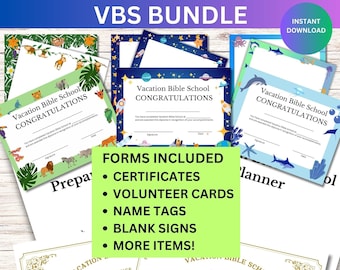 VBS Planner Printable Bundle: Church Event Organizer (Digital Download)