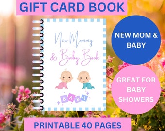 Baby Shower Gift Card Book, Baby Shower Gift,  Pregnancy Gifts,  Baby to Be Gifts,  New Mom Gifts,  Mom to Be Gift, New Parent Gift
