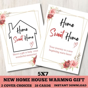 Carnet de cartes-cadeau pour une nouvelle maison, Cadeau de clôture pour agent immobilier, Carnet de cartes-cadeau pour pendaison de crémaillère, Cadeau pour nouveau propriétaire, Cadeau pour divorce, Cadeau pour club social divorce