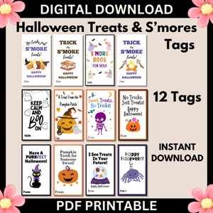 Smores Kit Tags Printable Smores Tags Smores Party Favor Tag Teacher