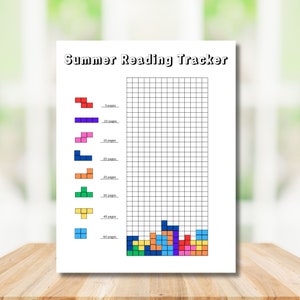 Rastreador de lectura de verano, Registro de lectura de verano, Tabla de lectura para niños, Rastreador de hábitos imprimible, Planificador de lectura para niños, Rastreador de colores para niños