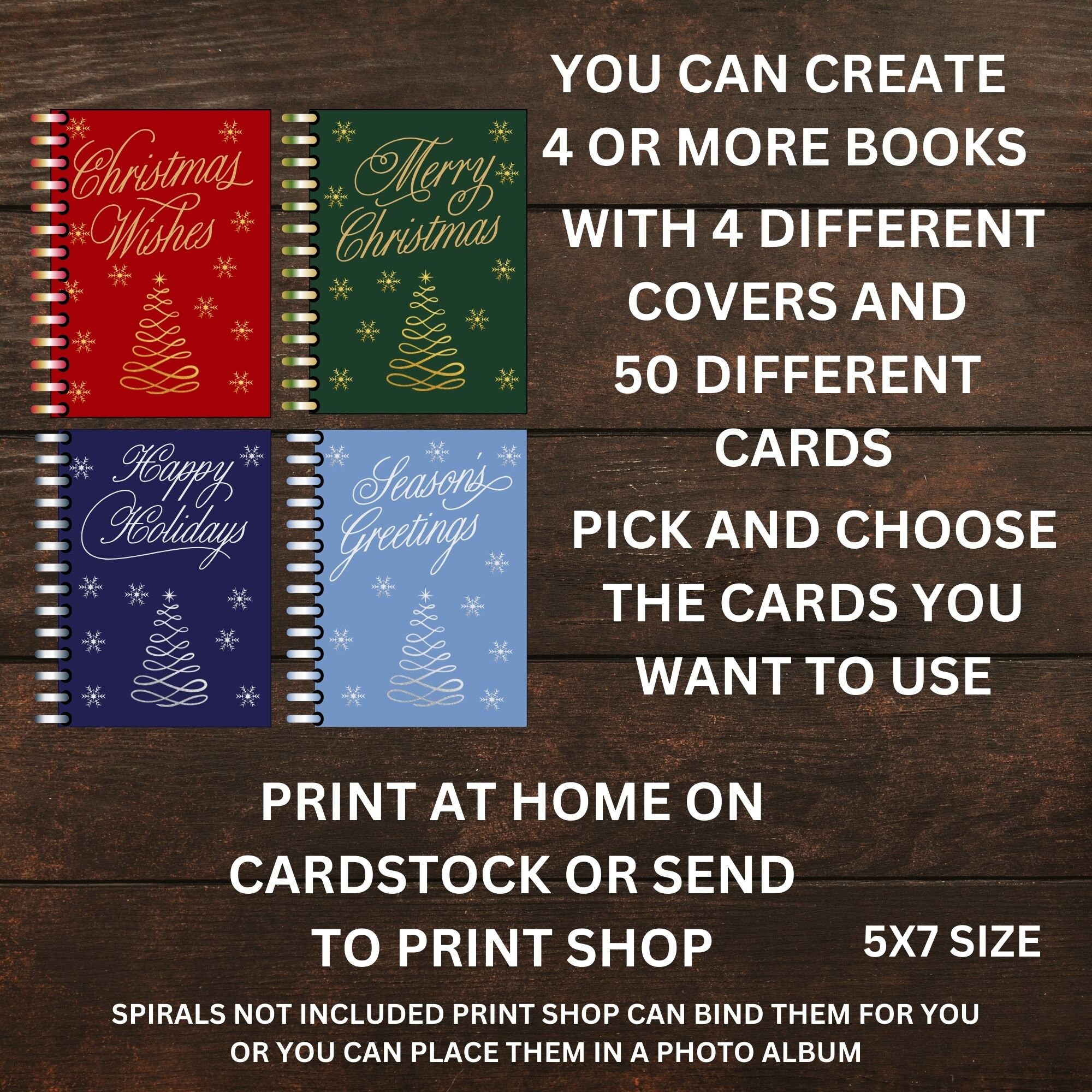 Christmas Gift Card Book, Printable Christmas Gift for Kids, Christmas