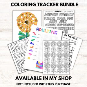 2025 workout habit tracker, 2025 workout tracker, 2025 habit tracker, 2025 coloring habit tracker, coloring workout tracker, flower workout tracker, floral workout tracker