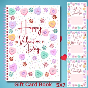 Valentijnsdag cadeaukaarthouder, afdrukbare Valentijnsdag couponbon, Valentijnsdag cadeau voor hem, Valentijnsdag cadeau voor haar afdrukbaar cadeau voor hem