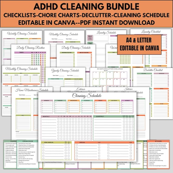 House Cleaning Schedule Daily Weekly Monthly Pdf - Imaquest - View #8