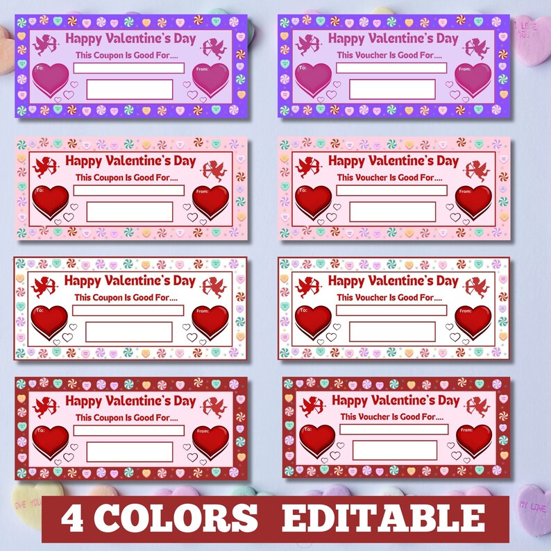 Valentines Coupon Printable Coupon Valentine s Day Gift Last Minute Valentines Coupon Printable Coupon Valentine s Day Gift Last Minute