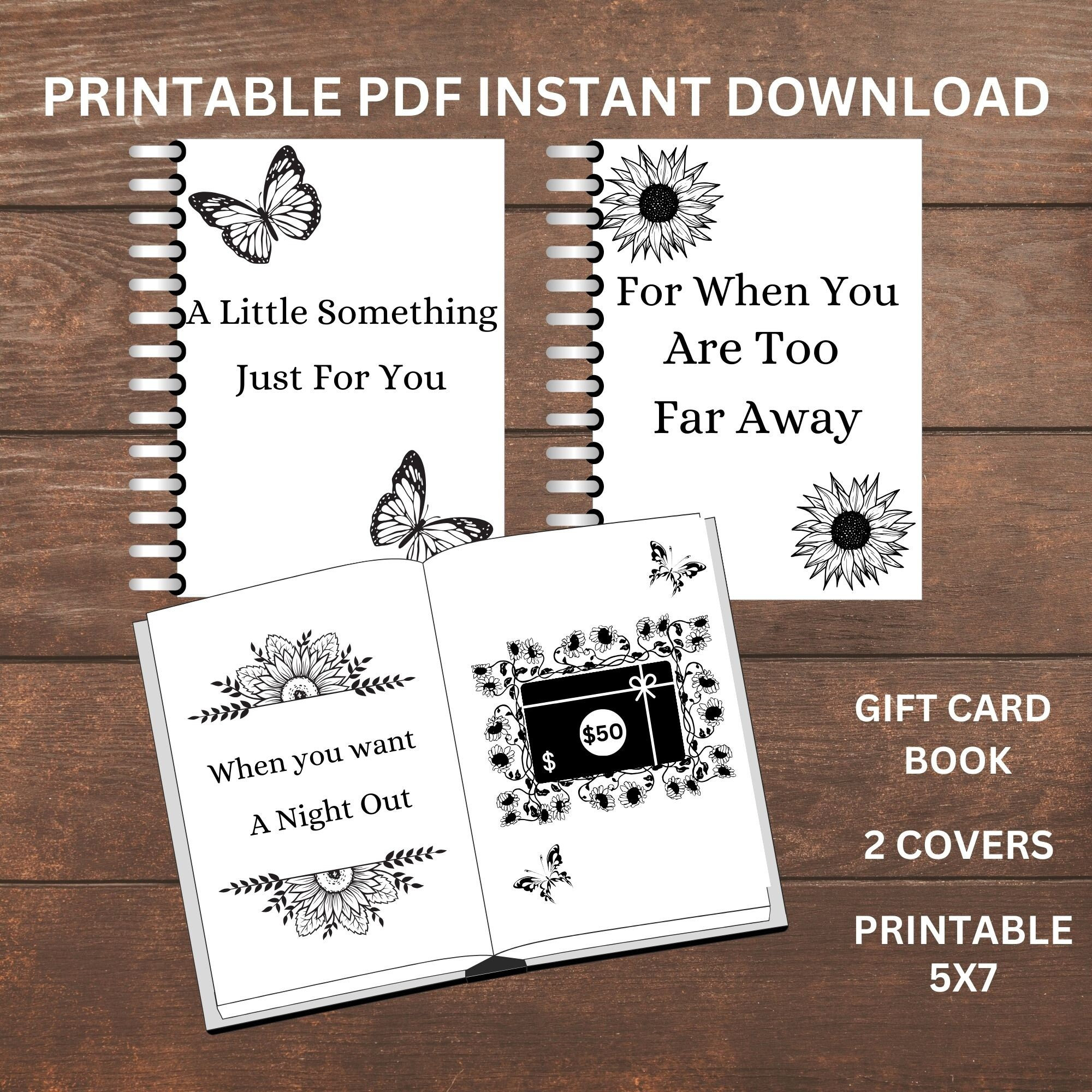 Christmas Gift Card Book, Christmas Gift Card Holder, College Gift for