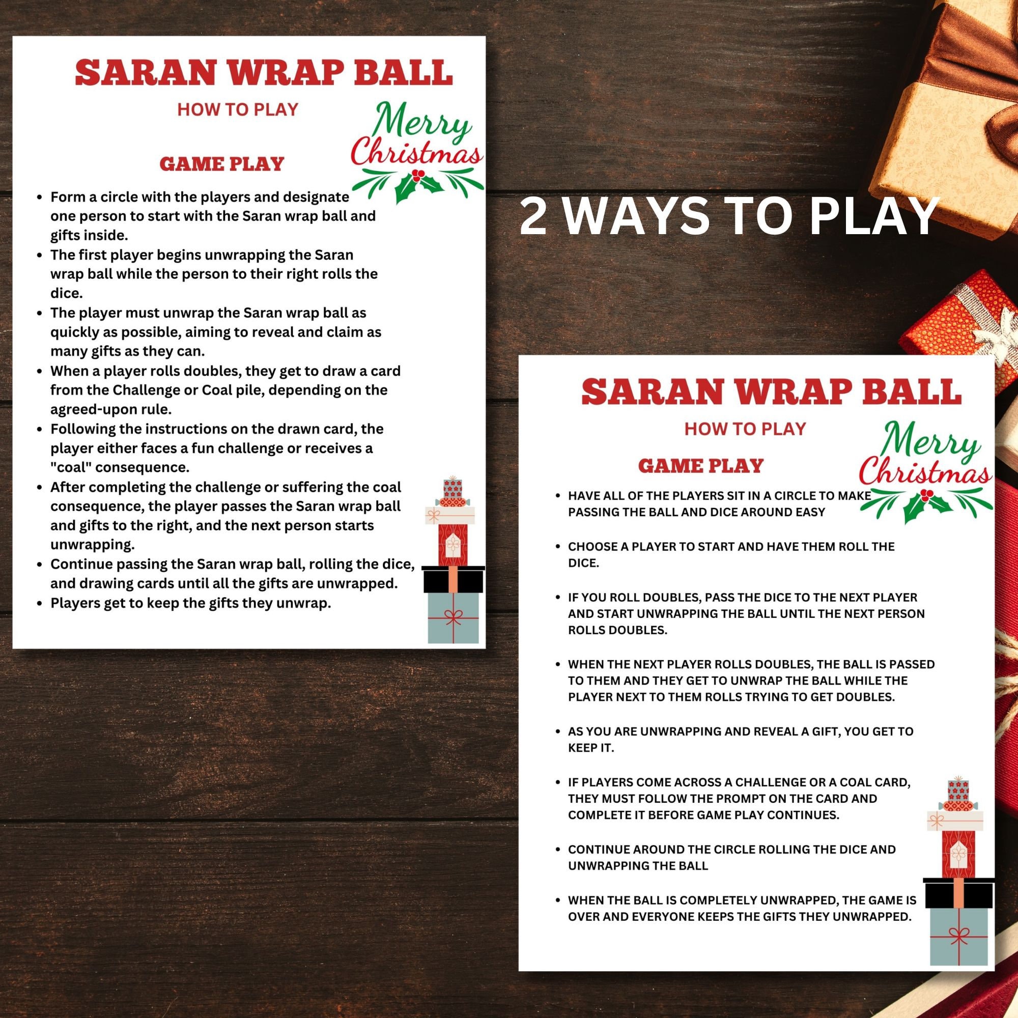Saran Wrap Game, Saran Wrap Ball Game, Saran Wrap Challenge Cards