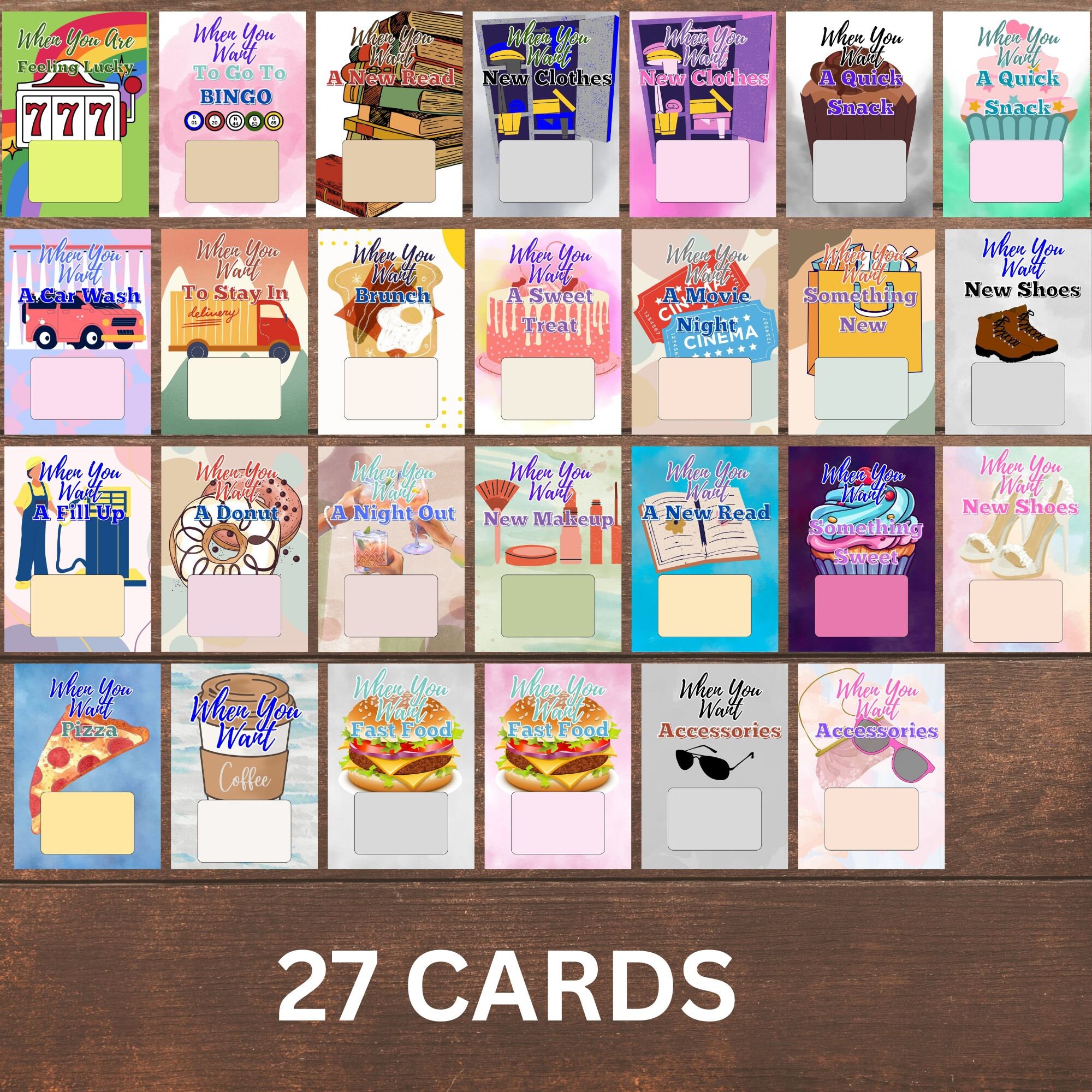 Birthday Gift Card Book , Birthday Care Package, Printable Birthday ...