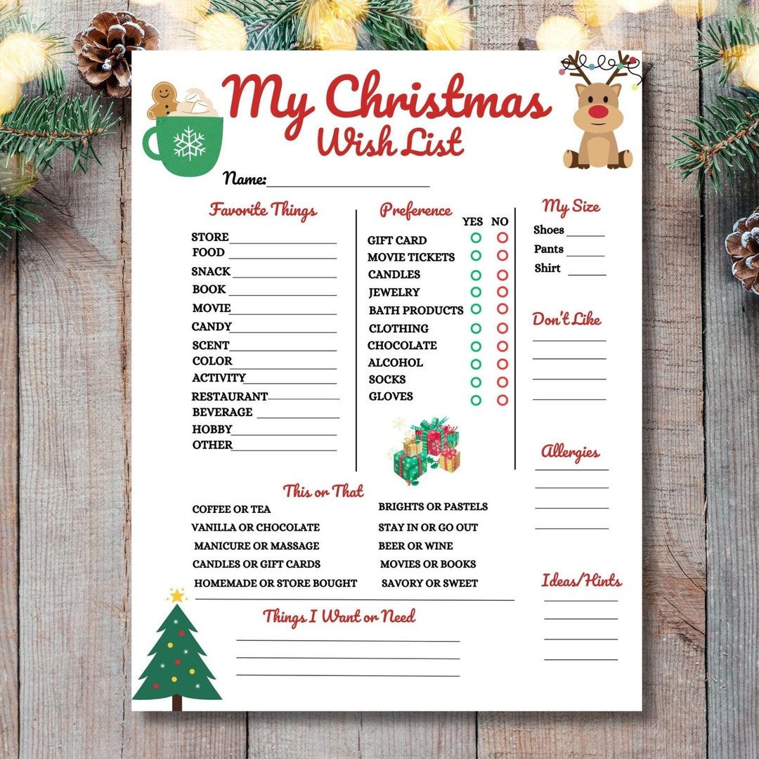 my-christmas-wish-list-adult-christmas-wish-list-secret-santa-wish-list-christmas-printable-wish-list-office-gift-exchange-questionnaire-etsy for Free Printable Christmas Wish List For Adults My Christmas Wish List, Adult Christmas Wish List, Secret Santa Wish List, Christmas Printable Wish List, Office Gift Exchange Questionnaire - Etsy for Free Printable Christmas Wish List For Adults