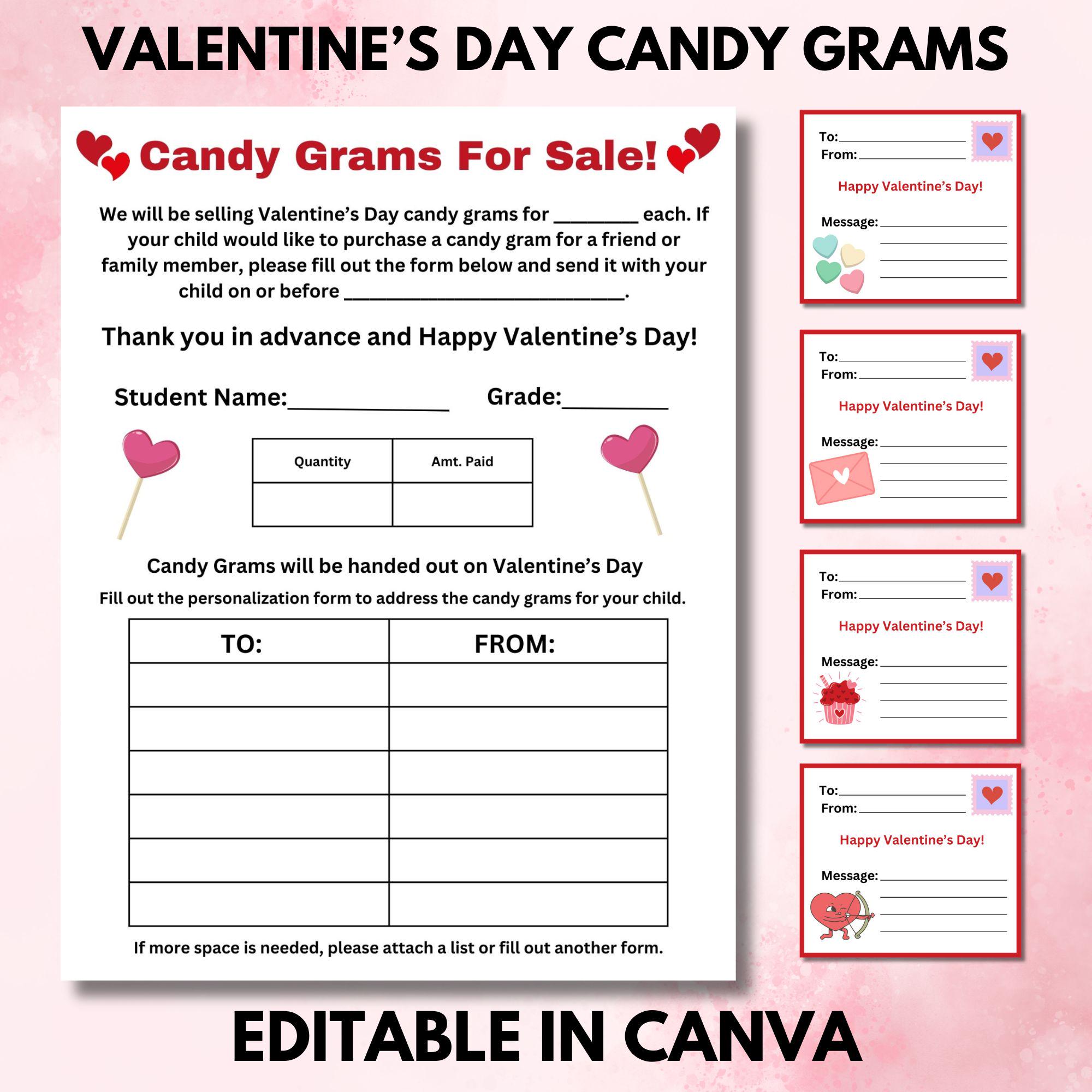 Editable Valentines Day Candy Gram Printable, Lollipop Candy Gram for Fundraiser Template for School, Church, Dance, PTA PTO Fundraiser - Etsy editable-valentines-day-candy-gram-printable-lollipop-candy-gram-for-fundraiser-template-for-school-church-dance-pta-pto-fundraiser-etsy
