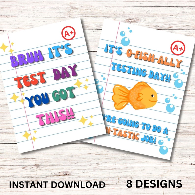 treat tags, testing treat tags, encouragement cards, printable classroom treat cards, benchmark treat cards