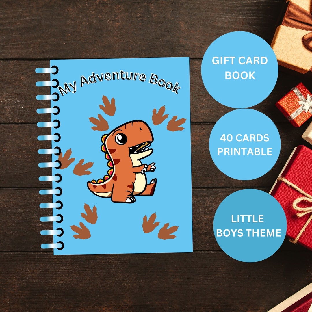 Birthday Gift Card Book, Printable Christmas Gift for Kids, Christmas ...