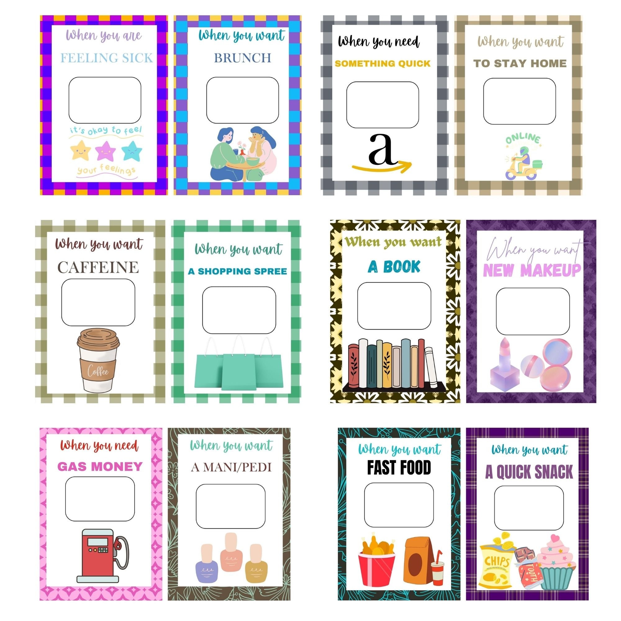 Christmas Gift Card Book, Printable Christmas Gift for Kids, Christmas ...