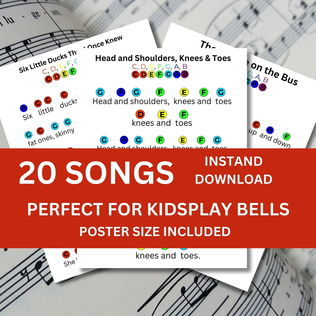 Handbell Sheet Music Instant Digital Download, Printable Hand Bell ...