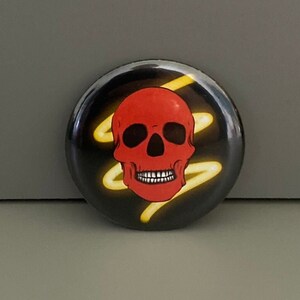 Horror/Halloween Skull Pin Badge - 50mm