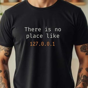 Coder T-Shirt | Developer Humor, Java, Python, C# (127.0.0.1)