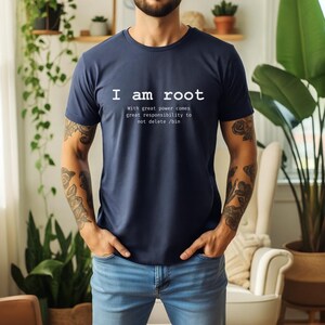 Funny Developer Programmer Sysadmin T-Shirt | Coding Humor Tee Heather Navy