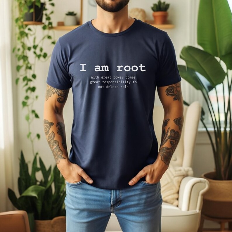 Funny Developer Programmer Sysadmin T-Shirt | Coding Humor Tee Heather Navy