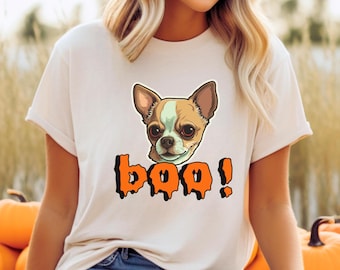 Spooky Chihuahua Tee, Halloween Dog Shirt
