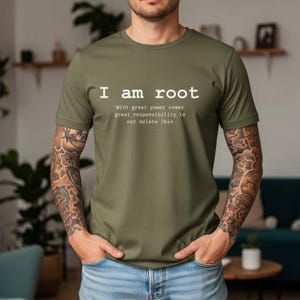 Funny Developer Programmer Sysadmin T-Shirt | Coding Humor Tee Military Green