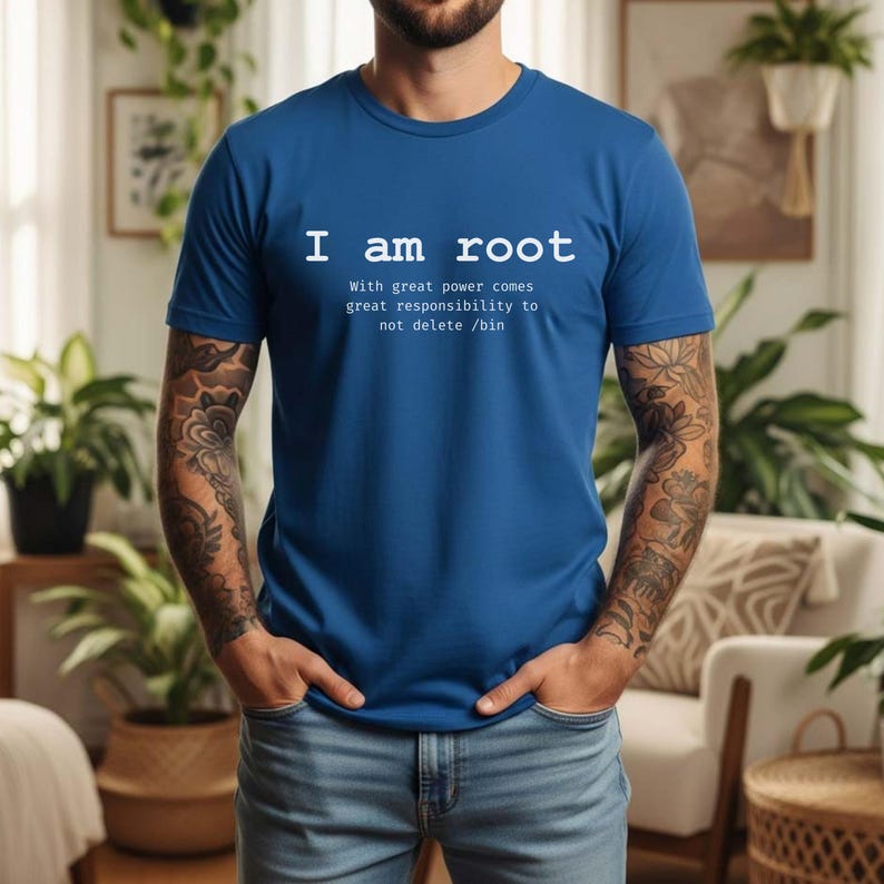Funny Developer Programmer Sysadmin T-Shirt | Coding Humor Tee True Royal