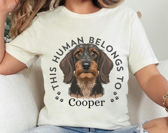 Personalized Dachshund Unisex Shirt: Dog Lover Gift