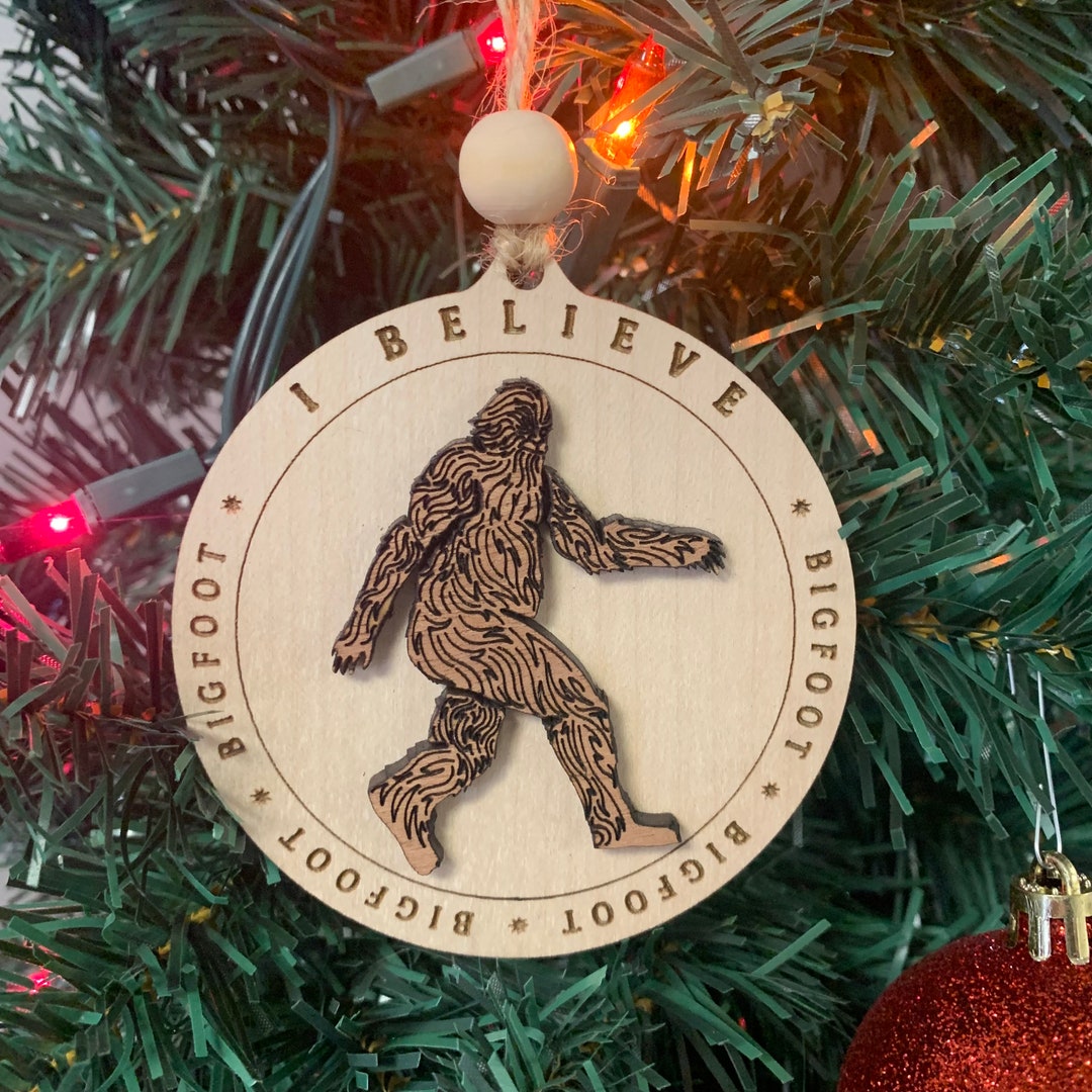 Bigfoot Christmas Ornament 