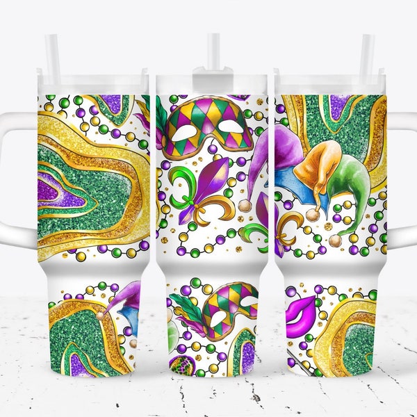 Mardi Gras New Orleans 2024 Tumbler 40oz or 20oz