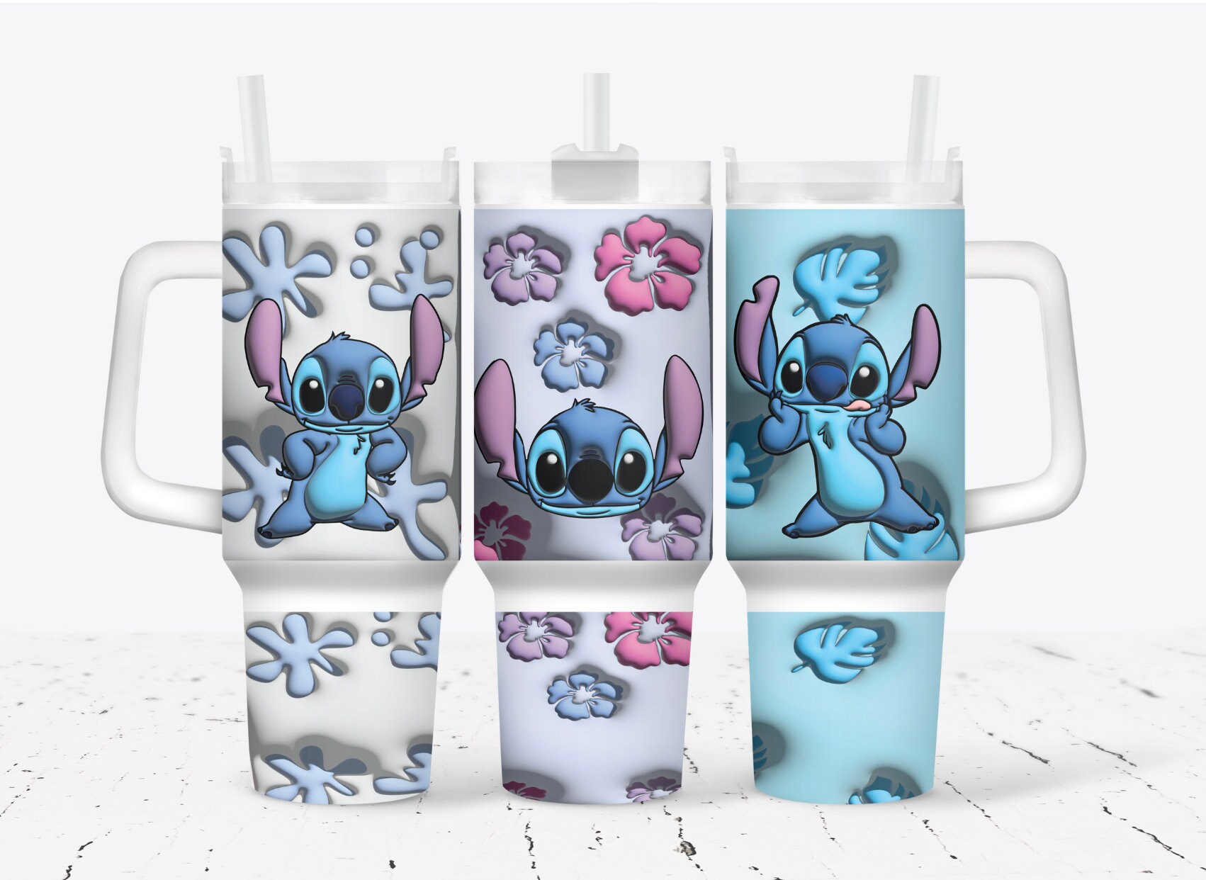 Stitch Straw Pencil Toppers Made for Stanley Starbucks Tumbler