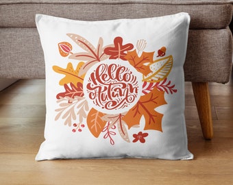 Almohada de decoración de otoño, almohada de granja, almohada de lanzamiento de otoño, cojín de lanzamiento de decoraciones de hojas de otoño, decoración de otoño