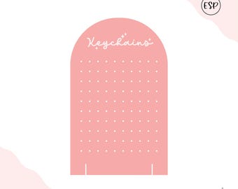 Supporto per pannello forato tagliato al laser SVG: Organizzatore per stand di artigianato (download digitale)