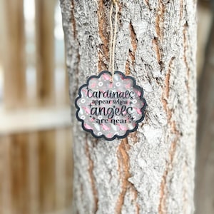 Cardinals Ornament SVG | Laser Cut Memorial Ornament File | When Cardinals Appear Loved Ones Are Near | Laser Digital File | Christmas SVG